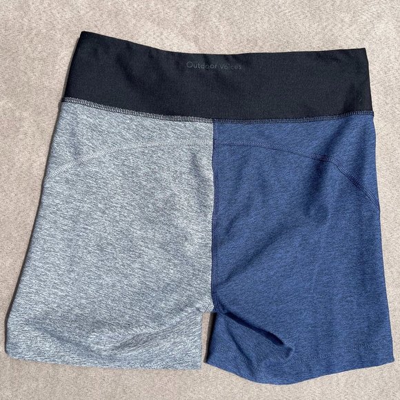 Outdoor Voices Warmup 5" Short - Colorblock (Blue, black, & grey) - Picture 9 of 10